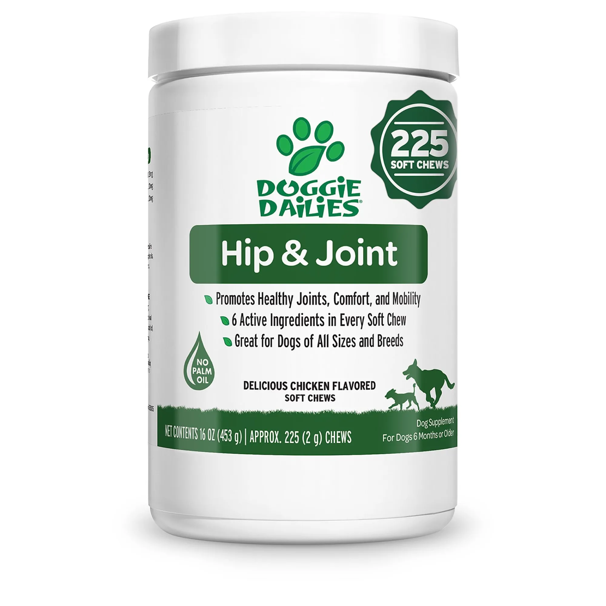 Chicken Hip & Joint Chews 225 ct>Doggie Dailies Online - PetSmart Pet