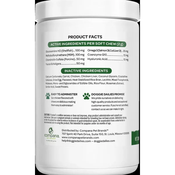 Chicken Hip & Joint Chews 225 ct>Doggie Dailies Online - PetSmart Pet